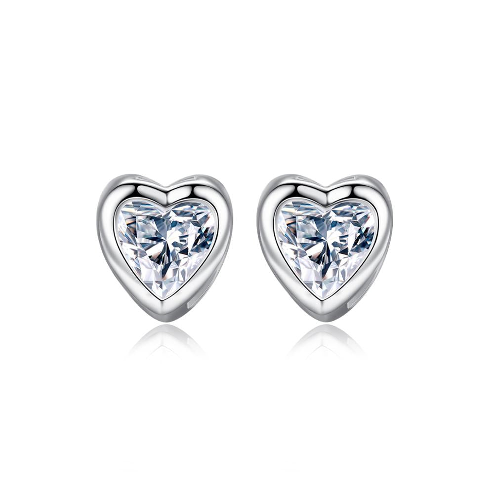 Cercei LOVE din Argint 925 și Cristale Cubic Zirconia - Bijuterii cu Farmec