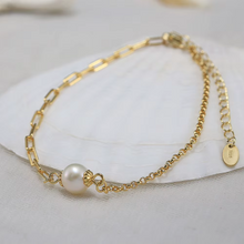 Brățară SERAPHINA din Argint 925 și Perlă de cultură, placată cu Aur 14K