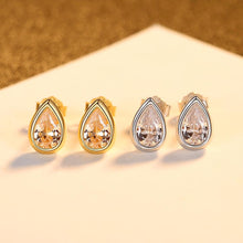 Cercei ANGELIC din Argint 925 și Cristale Cubic Zirconia, placați cu 3 straturi de Aur 18K - Bijuterii cu Farmec