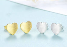 Cercei HEART din Argint 925, placați cu 3 straturi de Aur 18K - Bijuterii cu Farmec