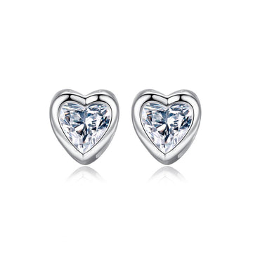 Cercei LOVE din Argint 925 și Cristale Cubic Zirconia