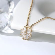 Colier SPARKLE din Argint 925 și Cristale Cubic Zirconia, placat cu 3 straturi de aur 14K